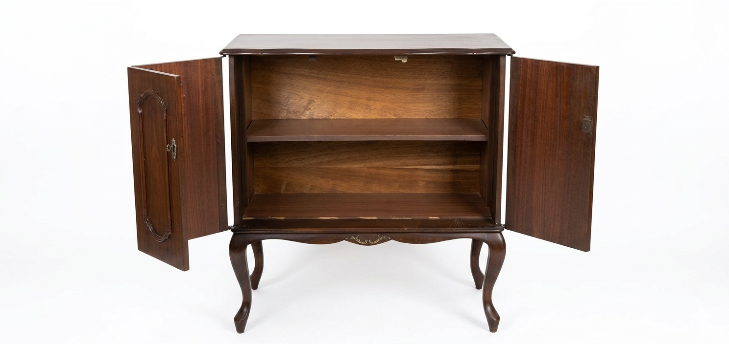 Vintage-inspired Wooden Credenza