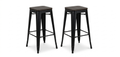 Modern Industrial Bar Stool Set