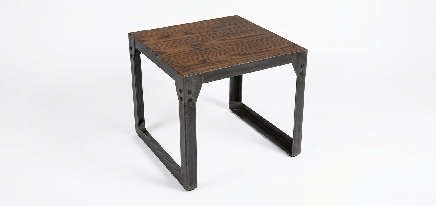 Industrial Square Side Table