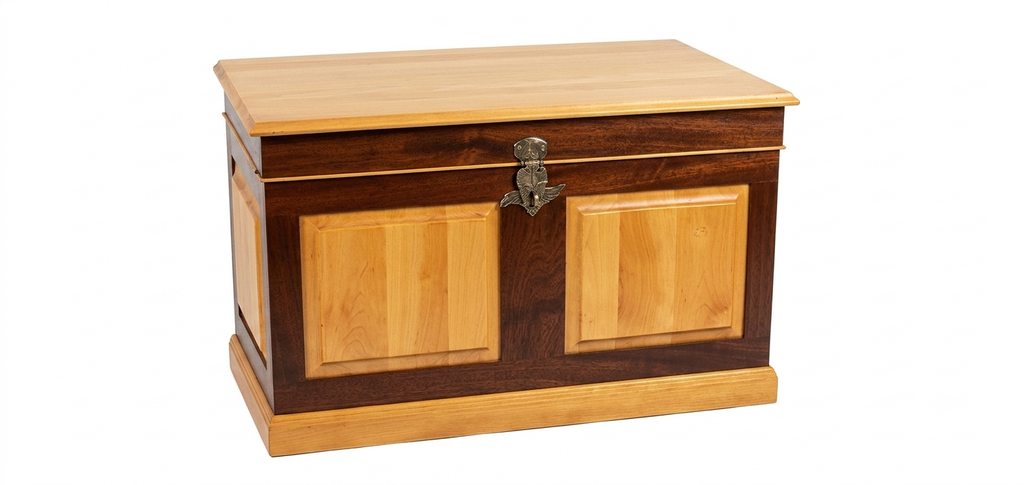 Two-Tone Handcrafted Wooden Kist