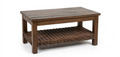 Woven-Shelf Coffee Table
