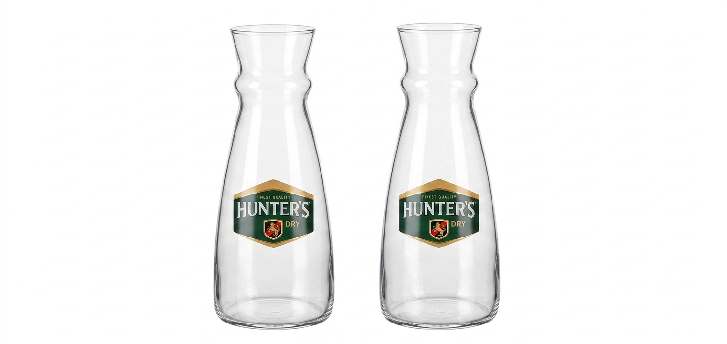 Hunter's Dry Glass Carafes