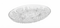 Cut-Glass Oval Serving Tray