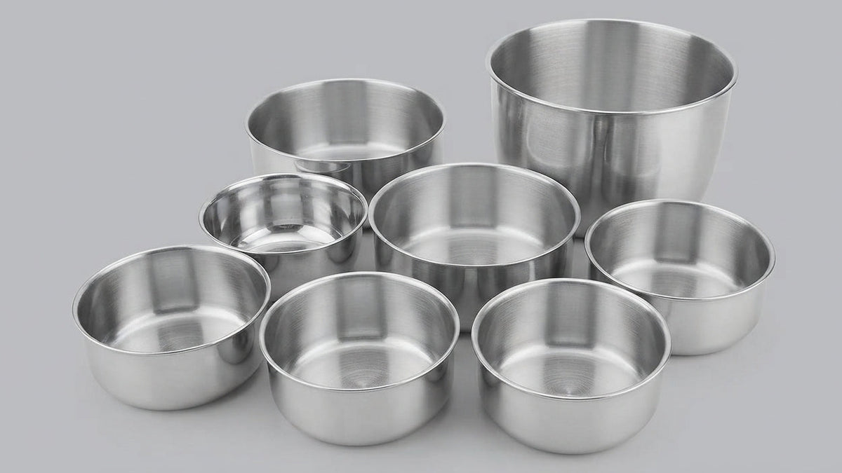 Stainless Steel Kitchen Bowls Set (Multiple Sizes)