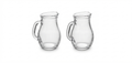 Set of Two Mini Glass Pitchers