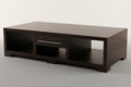 Large Dark Wood Coffee Table with Storage