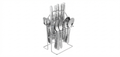 Stainless Steel Cutlery Set with Stand