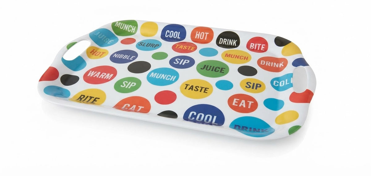 Playful Typography Serving Tray