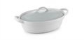 Ceramic Oval Casserole Dish with Lid