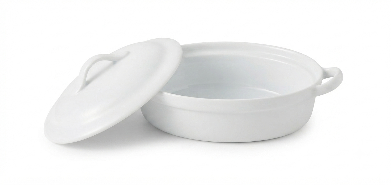 Ceramic Oval Casserole Dish with Lid